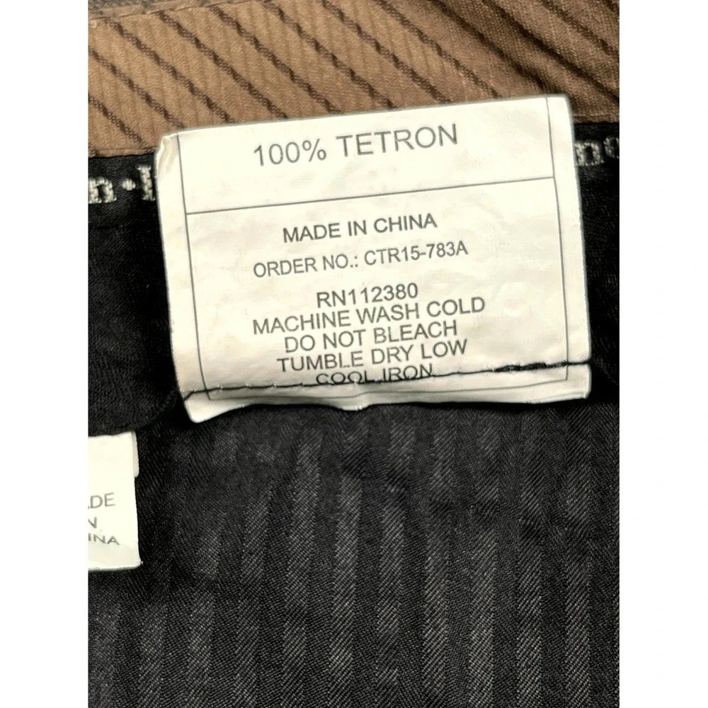 Genesis Dress Pants Mens 48x38 Taupe Tetron Microfiber Formal‎ Business Formal